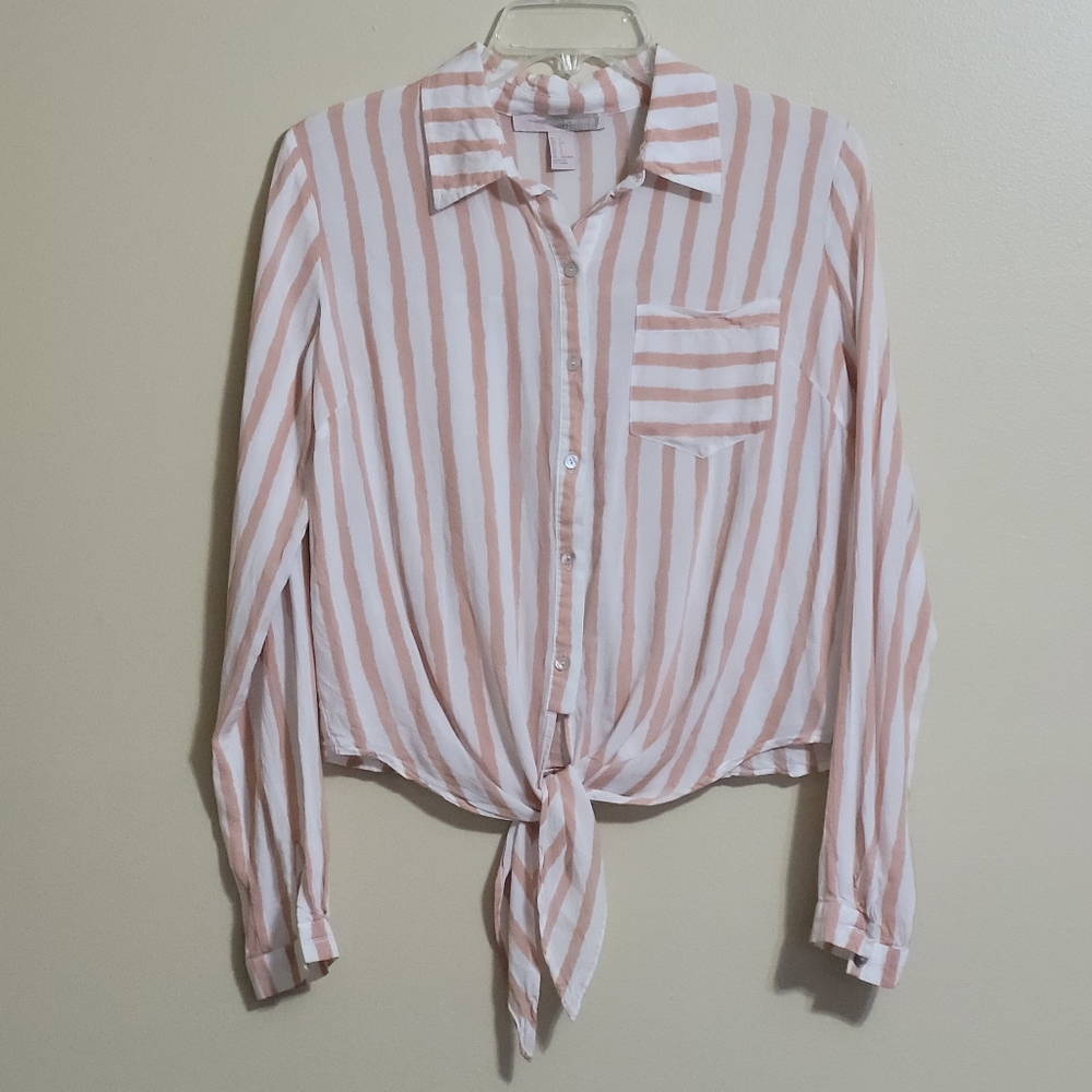 Forever21 Stripe Tie top